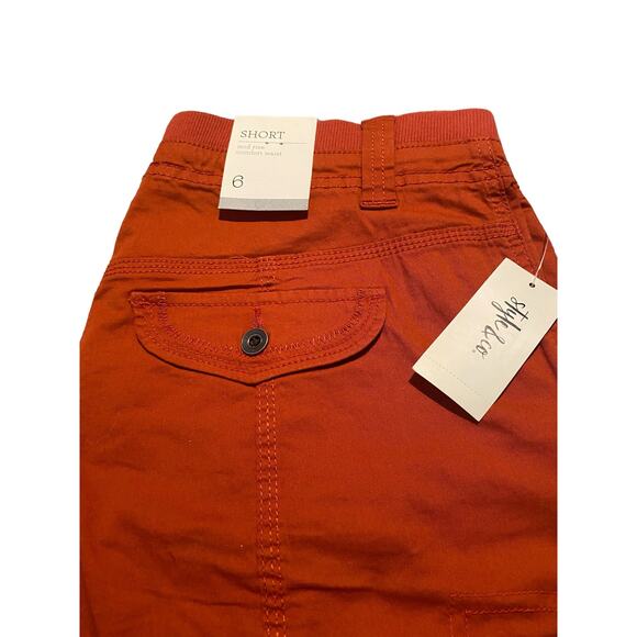 NWT STYLE & CO SHORT MIDRISE SIZE 6 IN BRICK ORANGE TONE - Picture 5 of 6